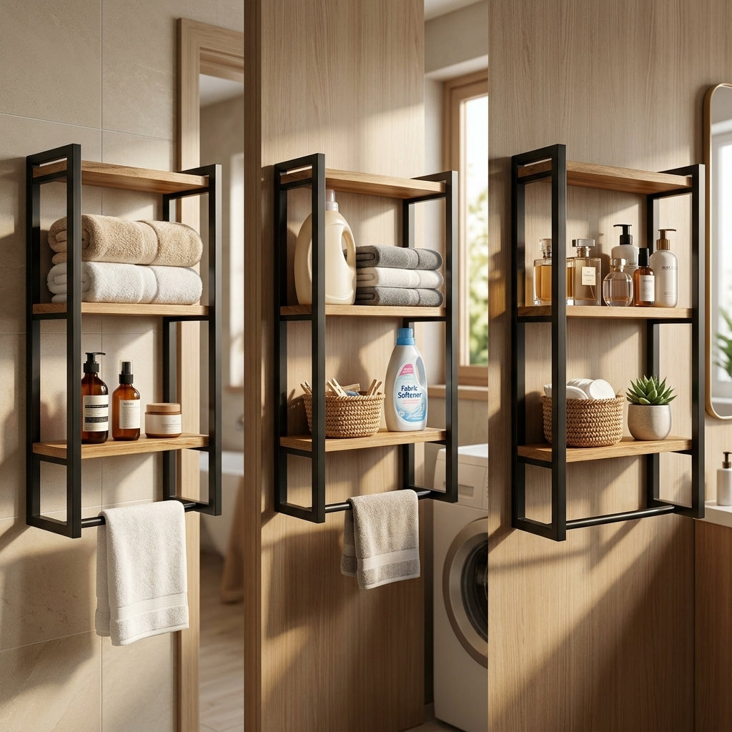 CleanNest™ Bathroom Shelf Rack