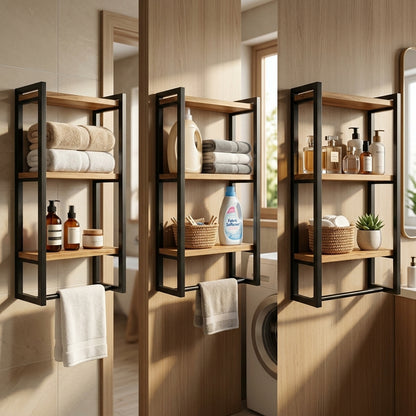CleanNest™ Bathroom Shelf Rack