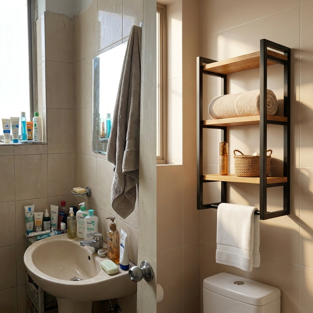 CleanNest™ Bathroom Shelf Rack