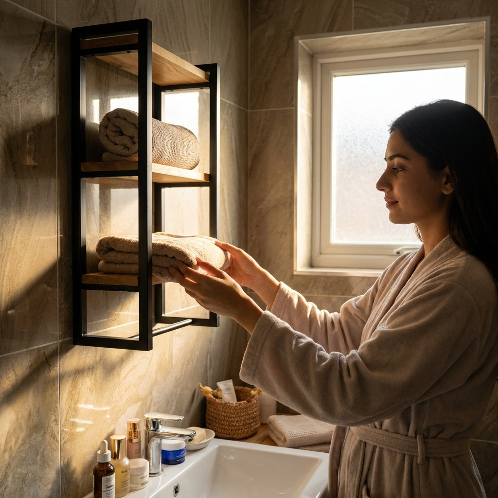CleanNest™ Bathroom Shelf Rack